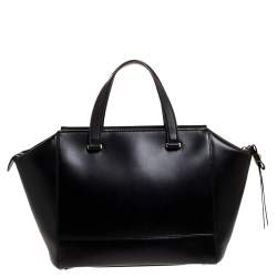 Pre Owned Kate Spade Black Leather Bow Tote