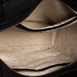 Pre Owned Kate Spade Black Leather Bow Tote