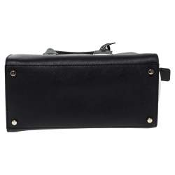 Pre Owned Kate Spade Black/White Leather Cameron Street Candace Tote