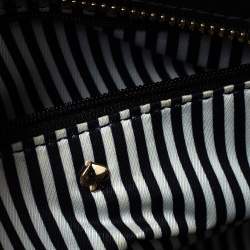 Pre Owned Kate Spade Black/White Leather Cameron Street Candace Tote