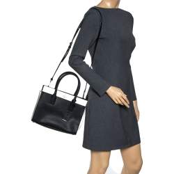 Pre Owned Kate Spade Black/White Leather Cameron Street Candace Tote