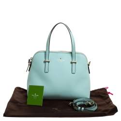 Pre Owned Kate Spade Mint Green Leather Cedar Street Maise Satchel