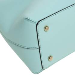 Pre Owned Kate Spade Mint Green Leather Cedar Street Maise Satchel