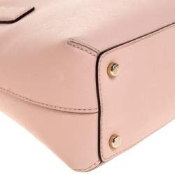 Pre Owned Kate Spade Powder Pink Leather Sylvia Dome Satchel