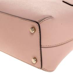 Pre Owned Kate Spade Powder Pink Leather Sylvia Dome Satchel