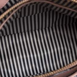 Pre Owned Kate Spade Powder Pink Leather Sylvia Dome Satchel