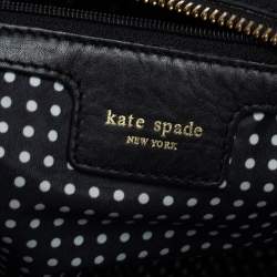 Pre Owned Kate Spade Black Nylon and Leather Stevie Diaper Bag
