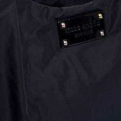 Pre Owned Kate Spade Black Nylon and Leather Stevie Diaper Bag