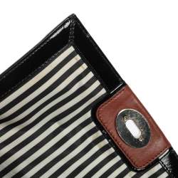 Pre Owned Kate Spade Brown Leather Flap Crossbody Bag