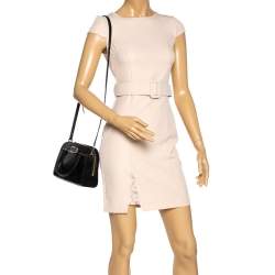 Pre Owned Kate Spade Black Leather and Nubuck Crossbody Bag