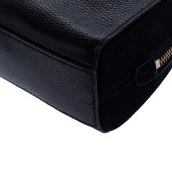 Pre Owned Kate Spade Black Leather and Nubuck Crossbody Bag