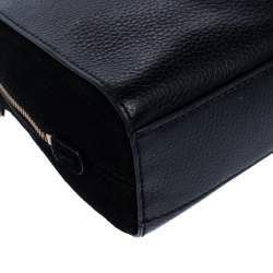 Pre Owned Kate Spade Black Leather and Nubuck Crossbody Bag