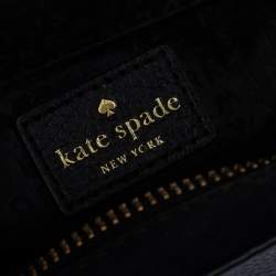 Pre Owned Kate Spade Black Leather and Nubuck Crossbody Bag