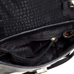 Pre Owned Kate Spade Black Leather Flap Crossbody Bag