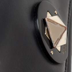 Pre Owned Kate Spade Black Leather Flap Crossbody Bag