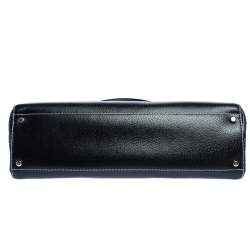 Pre Owned Kate Spade Black Leather Double Zip Tote