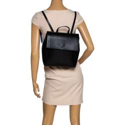 Pre Owned Kate Spade Black Leather Somerville Road Megyn Backpack