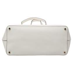 Pre Owned حقيبة يد كيت سبيد شوبر جلد كريمي 