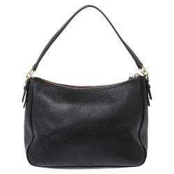 مملوكة مسبقًا حقيبة كتف كيت سبيد قلاب جلد أسود