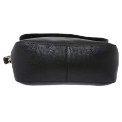 مملوكة مسبقًا حقيبة كتف كيت سبيد قلاب جلد أسود