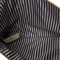 Pre Owned Kate Spade Lilac Grained Leather Mila Clutch