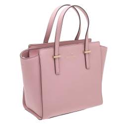 Pre Owned Kate Spade Powder Pink Leather Cameron Tote
