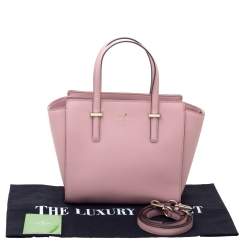 Pre Owned Kate Spade Powder Pink Leather Cameron Tote