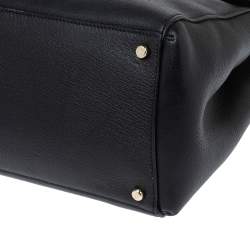 Pre Owned حقيبة كيت سبيد فيونكة جلد أسود