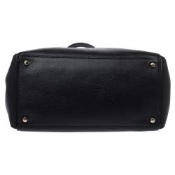 Pre Owned حقيبة كيت سبيد فيونكة جلد أسود