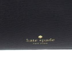 Pre Owned حقيبة كيت سبيد فيونكة جلد أسود