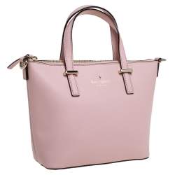 Kate Spade Blush Pink Leather Top Zip Tote