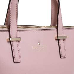 Kate Spade Blush Pink Leather Top Zip Tote