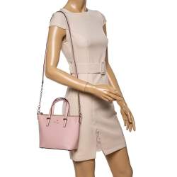 Kate Spade Blush Pink Leather Top Zip Tote