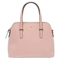 Pre Owned Kate Spade Blush Pink Leather Cedar Street Maise Satchel