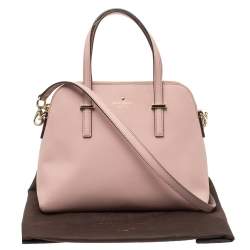 Pre Owned Kate Spade Blush Pink Leather Cedar Street Maise Satchel