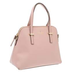 Pre Owned Kate Spade Blush Pink Leather Cedar Street Maise Satchel