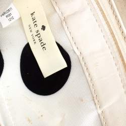 Kate Spade Yellow/Beige Leather Grove Court Lacey Zip Around Wallet