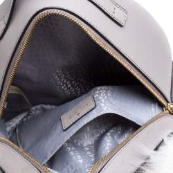 Pre Owned Kate Spade Taupe Leather Owl Backpack