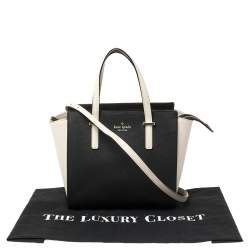 Pre Owned حقيبة كيت سبيد سيدار ستريت هايدن صغيرة جلد كريمية/ سوداء