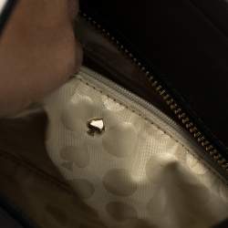 Pre Owned حقيبة كيت سبيد سيدار ستريت هايدن صغيرة جلد كريمية/ سوداء