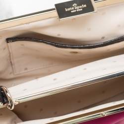 Pre Owned Kate Spade Pink Leather Parker Place Claribel Shoulder Bag