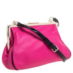 Pre Owned Kate Spade Pink Leather Parker Place Claribel Shoulder Bag