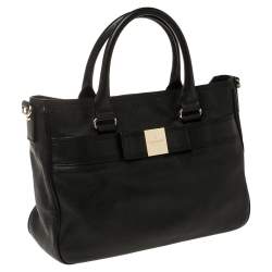 Kate Spade Black Leather Bow Tote