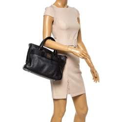 Kate Spade Black Leather Bow Tote