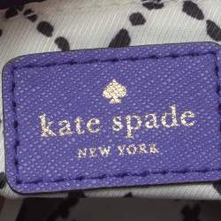 Pre Owned Kate Spade Purple Leather Astor Court Flap Crossbody Bag