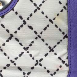 Pre Owned Kate Spade Purple Leather Astor Court Flap Crossbody Bag