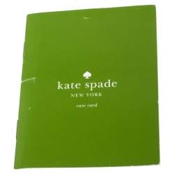 Pre Owned Kate Spade Blue/White Leather Small Cedar Street Hayden Tote