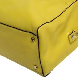 Pre Owned Kate Spade Yellow Leather Hampton Road Satchel