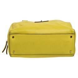 Pre Owned Kate Spade Yellow Leather Hampton Road Satchel