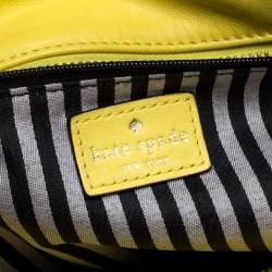 Pre Owned Kate Spade Yellow Leather Hampton Road Satchel